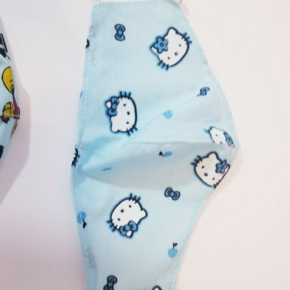 7x day WK HANDMADE Hello kitty cat FACE COVER MASK - Picture 5 of 12